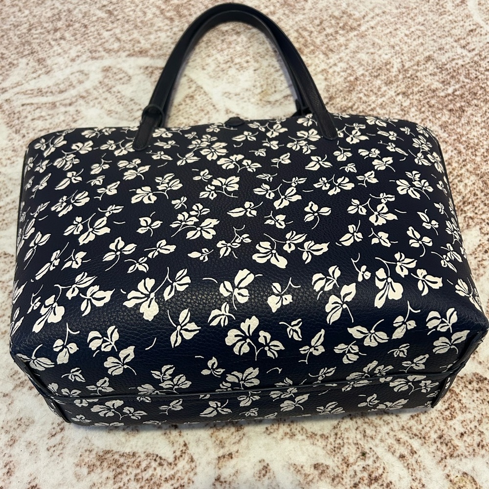 Ralph Lauren Navy and Cream Reversible Tote